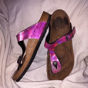 Birkenstock Pink Mirror Gizeh. Sz 39R